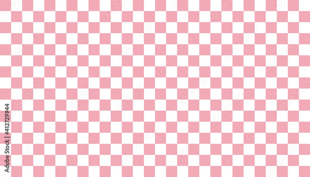 Pink background. Lattice pattern, checked pattern, square. ピンク背景。格子柄、チェック柄、正方形、市松模様。 Pink background. Lattice pattern, checked pattern, square. ピンク背景。格子柄、チェック柄、正方形、市松模様。