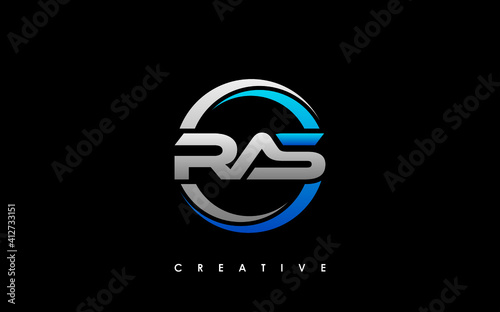 RAS Letter Initial Logo Design Template Vector Illustration