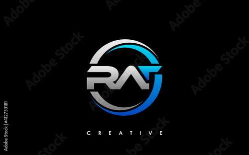 RAT Letter Initial Logo Design Template Vector Illustration