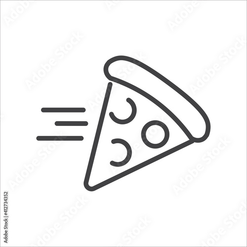 Simple Food Delivery Related Vector Line Icons.