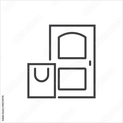 Simple Food Delivery Related Vector Line Icons.
