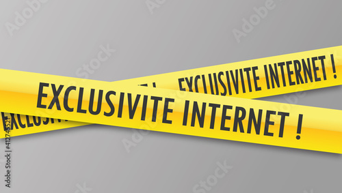 Logo exclusivité internet.