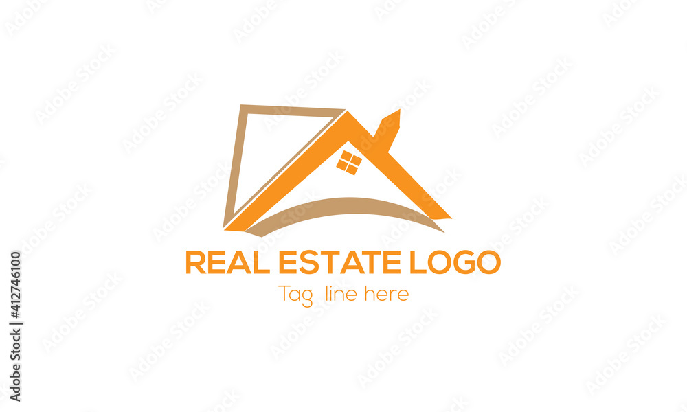 Fototapeta premium Real Estate Construction Logo design vector template. 