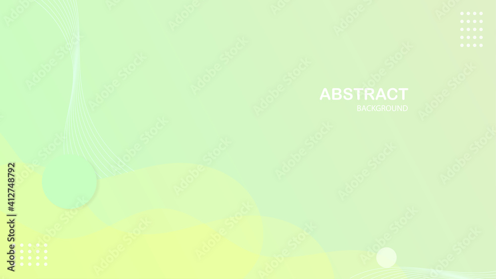 Abstract modern green fluid gradient background, vector.
