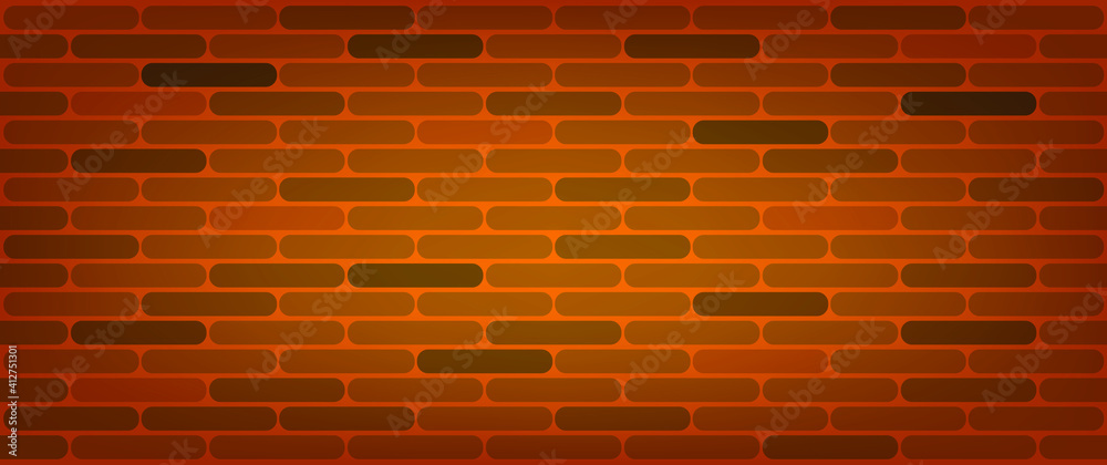 Naklejka premium Brick wall, Vintage Gold bricks wall texture background for graphic design, Vector