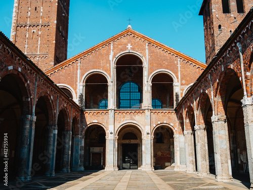 Basilica of Sant Ambrogio  Milan  Italy