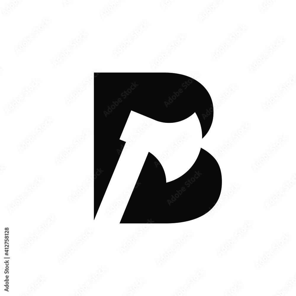 capital letter B with axe initial logo concept template vector illustration design isolated background capital letter B with axe initial logo concept template vector illustration design isolated background