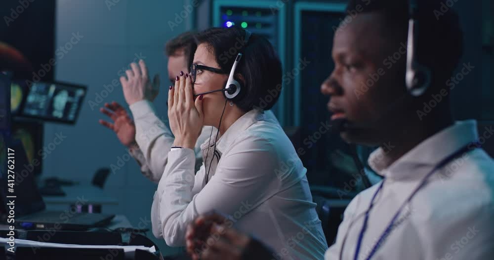 Multiethnic operators suffering mission failure