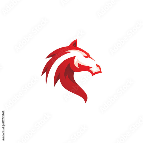 Wallpaper Mural Modern Horse Mustang Head Mascot Logo Torontodigital.ca