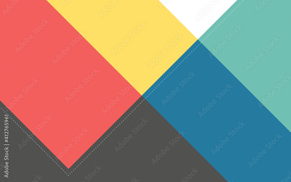 Modern Abstract Background with Triangle Flat Style and Pastel Colors