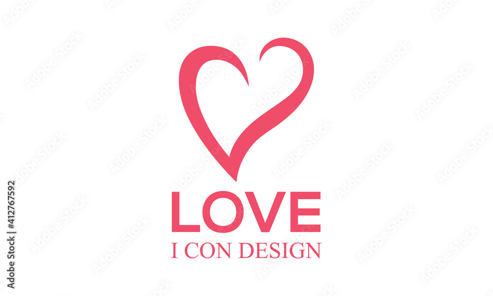 heart love icon. 