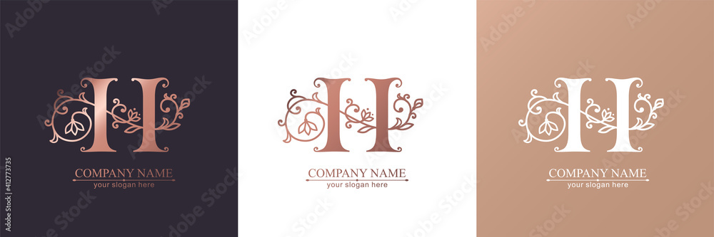 Premium Vector H logo. Monnogram, lettering. Personal logo or sign for branding an elite company. Premium Vector H logo. Monnogram, lettering. Personal logo or sign for branding an elite company.