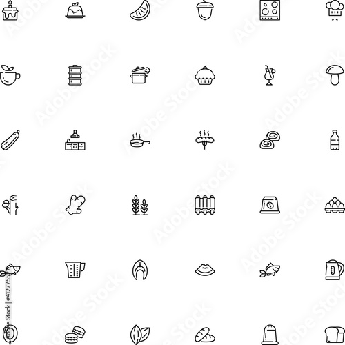 icon vector icon set such as: job, cocktail, quality, cumin seed, booze, machine, doodle, pot, ginger, button, capsule, sauce, swirl, plastic, color, summer, crust, can, room, flame, boil