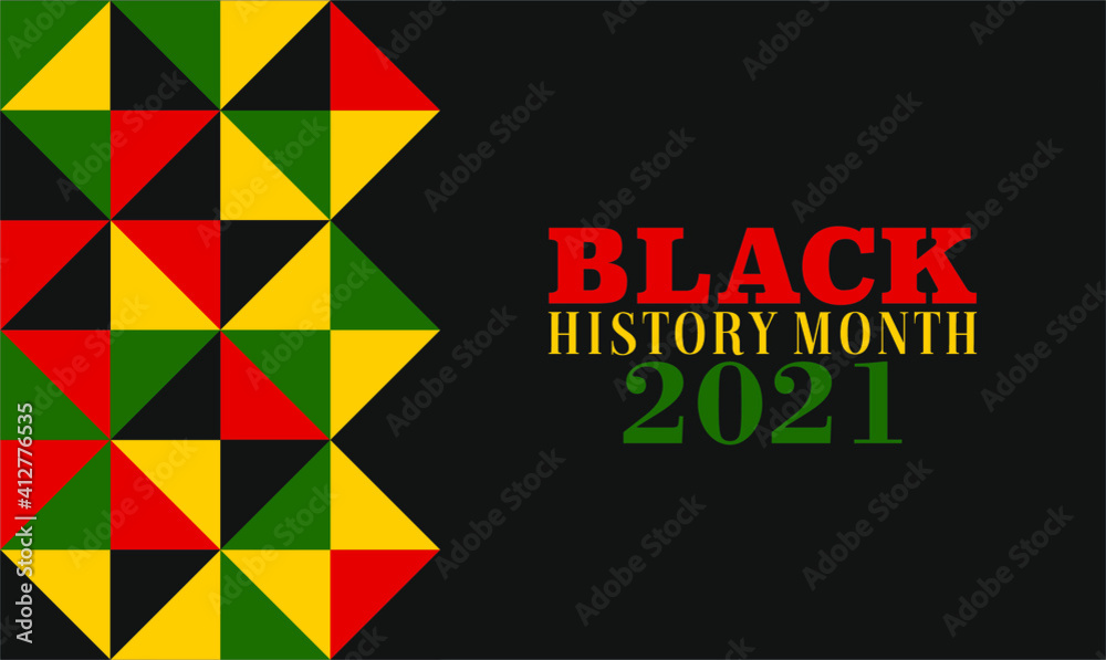 An abstract vector illustration of Kente cloth design for Black history Month celebrated annually in February in United States of America and Canada and in October by Great Britain