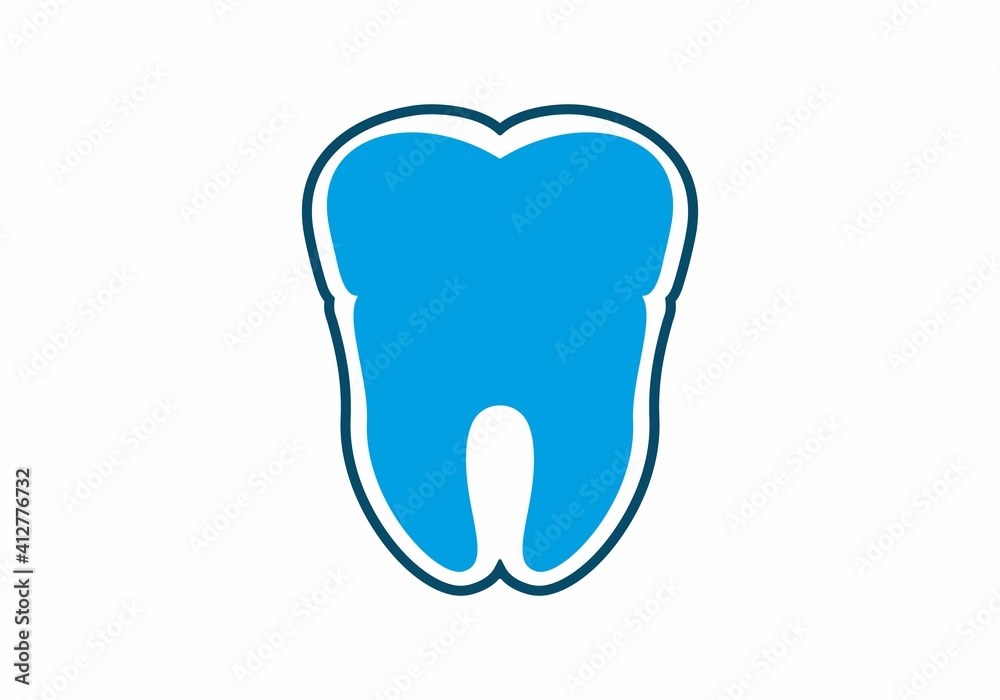 Blue tooth with outline Blue tooth with outline