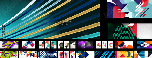 Mega collection of vector abstract backgrounds