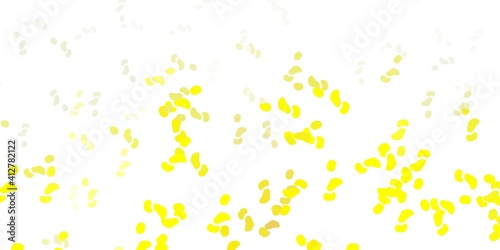 Light yellow vector pattern with abstract shapes.