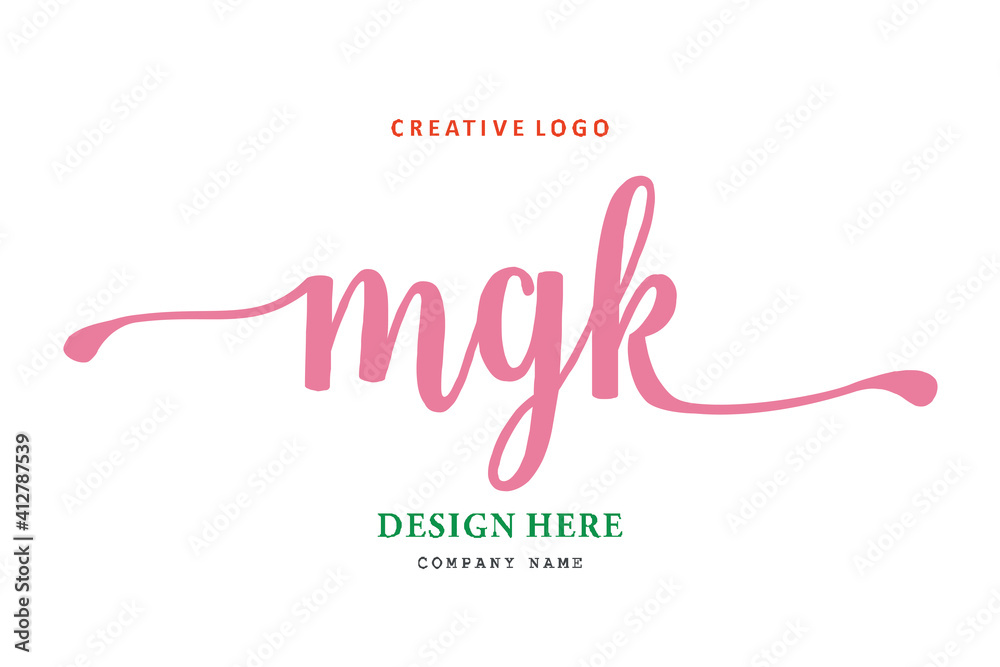 MGK lettering logo is simple, easy to understand and authoritative MGK lettering logo is simple, easy to understand and authoritative