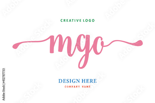 MGO lettering logo is simple, easy to understand and authoritative