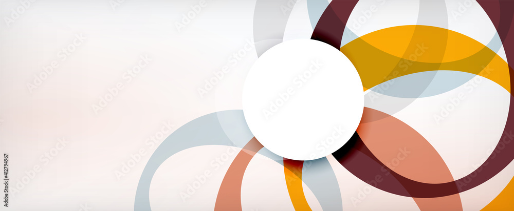 Ring geometric shapes, o letter repetition wallpaper. Abstract background for business or technology presentations, internet posters or web brochure covers Ring geometric shapes, o letter repetition wallpaper. Abstract background for business or technology presentations, internet posters or web brochure covers