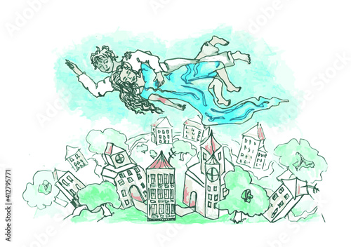 person in the city