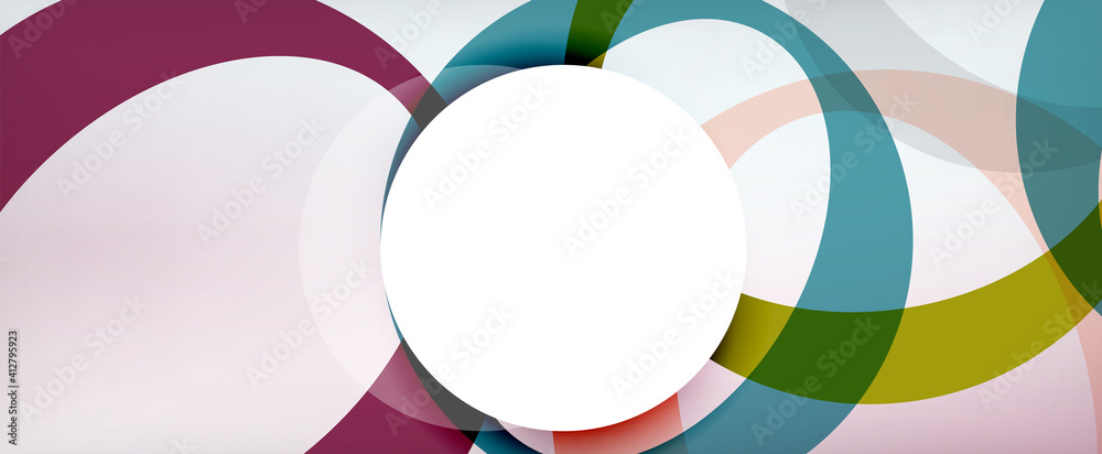 Ring geometric shapes, o letter repetition wallpaper. Abstract background for business or technology presentations, internet posters or web brochure covers Ring geometric shapes, o letter repetition wallpaper. Abstract background for business or technology presentations, internet posters or web brochure covers