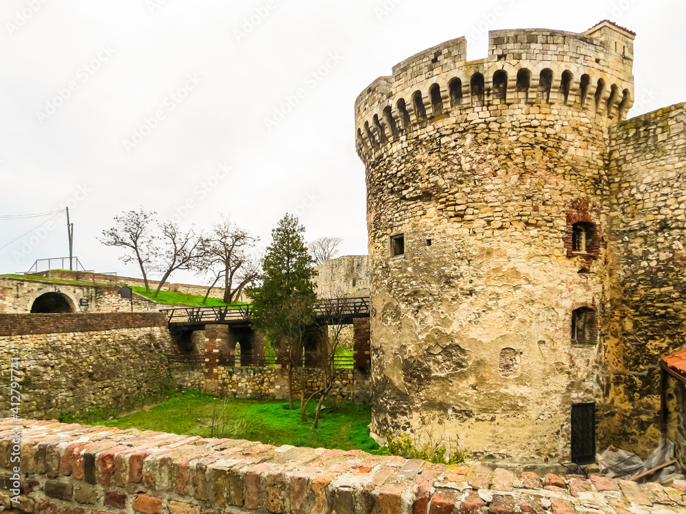 Kalemegdan Fortress and Park. Belgrade, Serbia