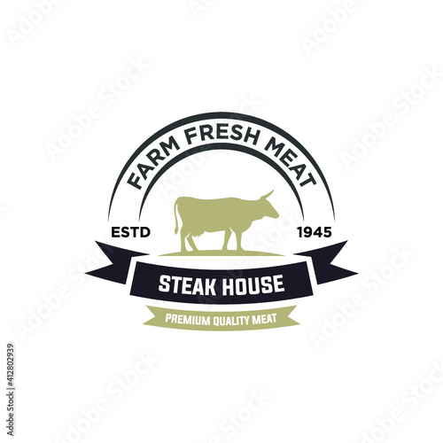 Steak House or Meat Store Labels, Emblems, Logo Templates. Signs
