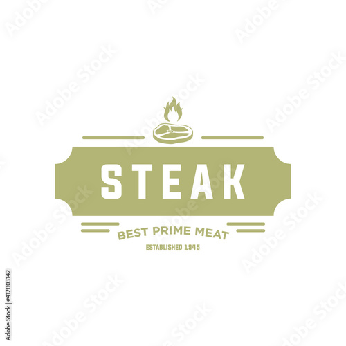 Steak House or Meat Store Labels, Emblems, Logo Templates. Signs