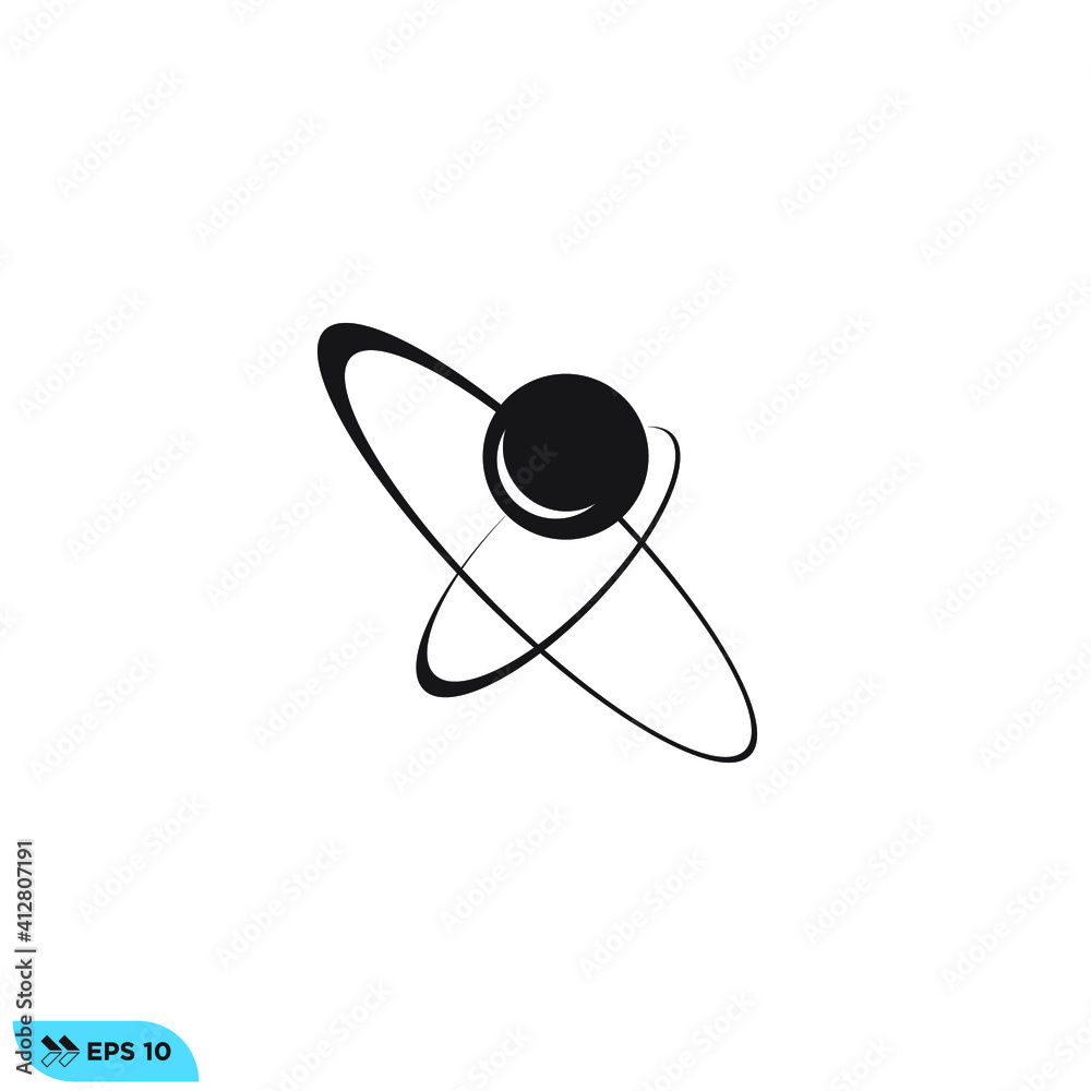 Icon vector graphic of molecule Icon vector graphic of molecule