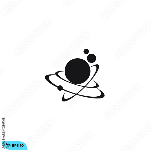 Icon vector graphic of molecule 