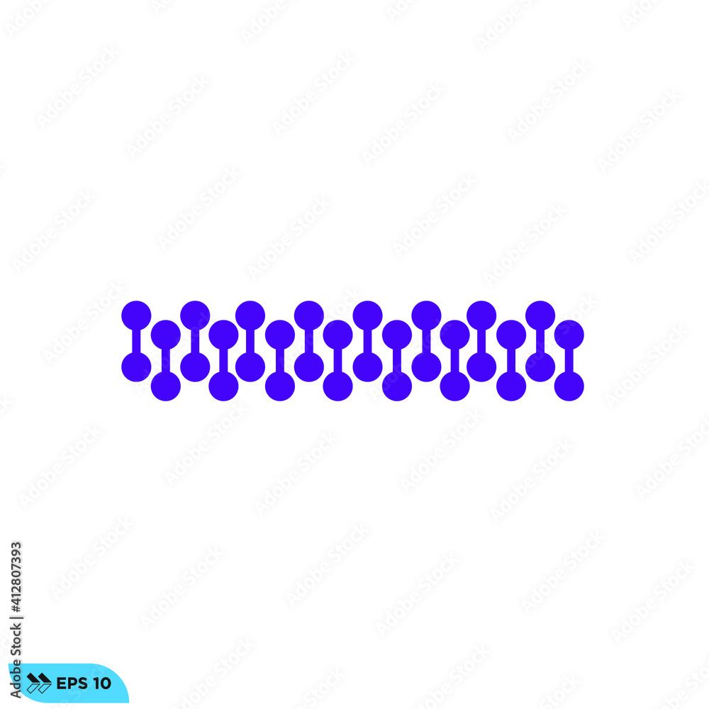Icon vector graphic of molecule Icon vector graphic of molecule