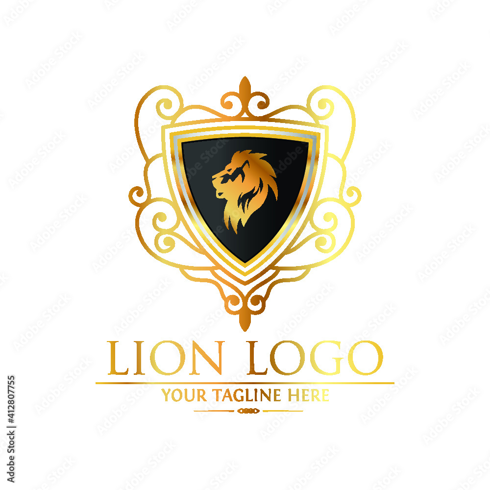 Fototapeta premium lion logo illustration 