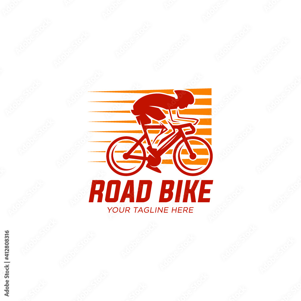 cycling race stylized symbol, outlined cyclist vector silhouette cycling race stylized symbol, outlined cyclist vector silhouette