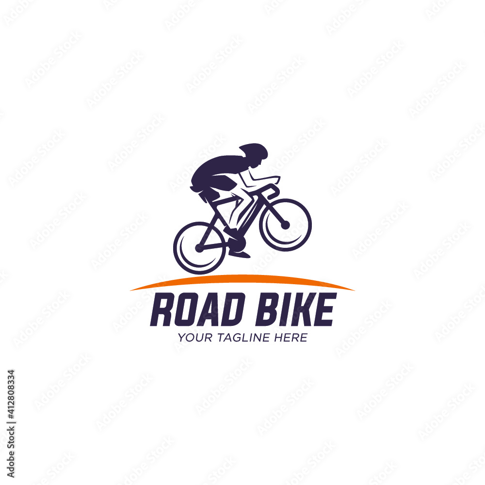 cycling race stylized symbol, outlined cyclist vector silhouette cycling race stylized symbol, outlined cyclist vector silhouette