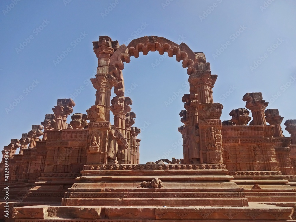 Naklejka premium Chattardi, Royal Umbrellas of Bhuj,kutchh,gujrat,india