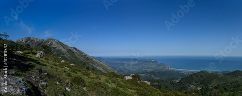 Panoramic of the Asturian coast from the Mirador del Fito © roberto