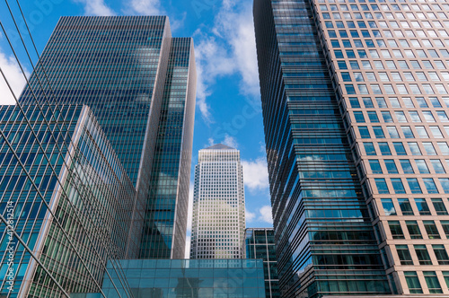 Generic view of Modern Skyscrapers in London.