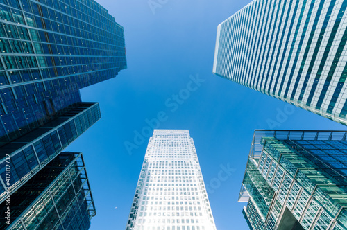 Generic view of Modern Skyscrapers in London. © fazon