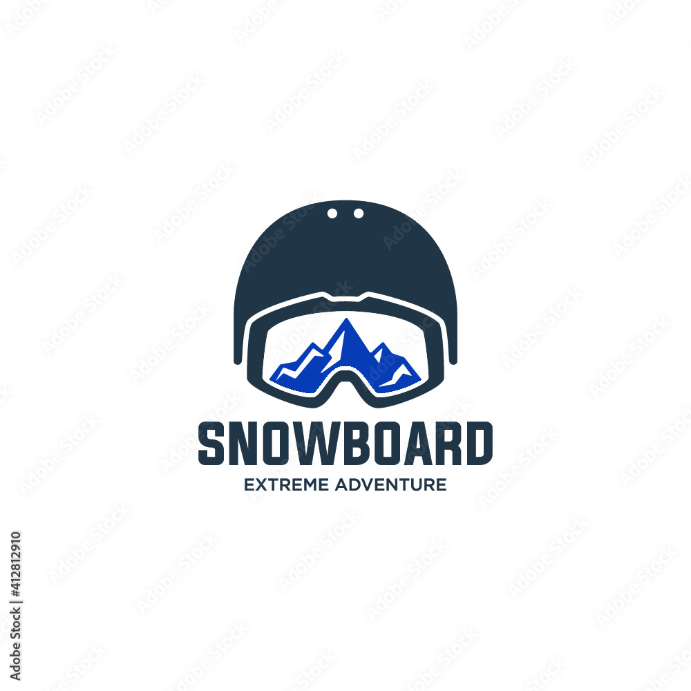 Obraz premium snowboarding emblems, labels and designed elements
