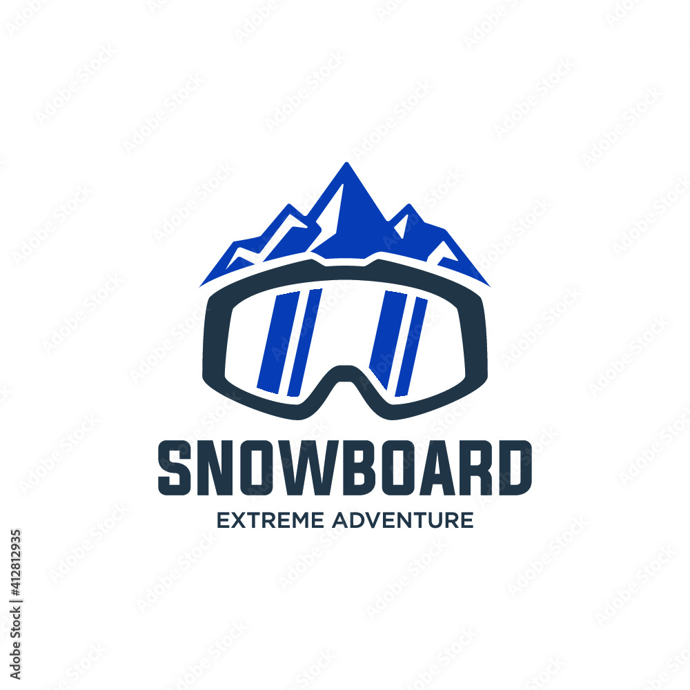Fototapeta premium snowboarding emblems, labels and designed elements