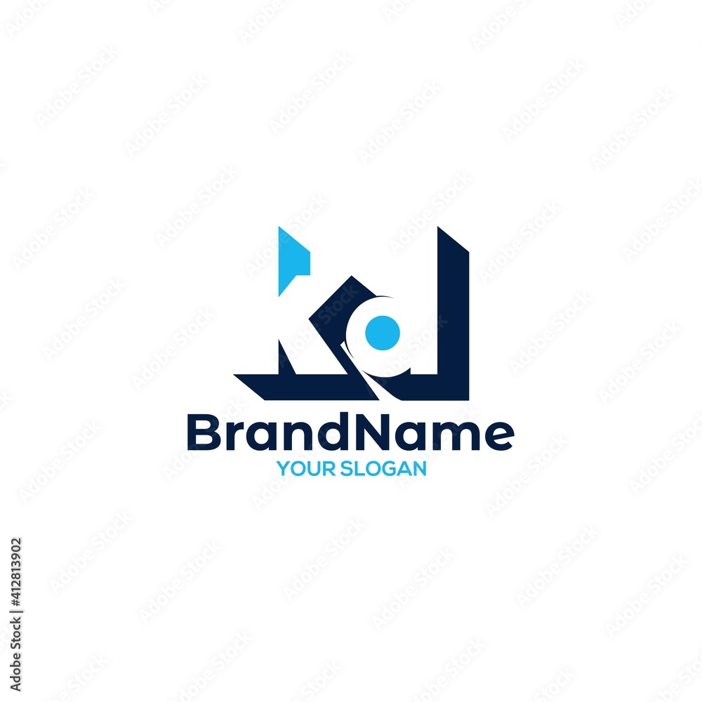 Initial KD Logo Design Vector Initial KD Logo Design Vector