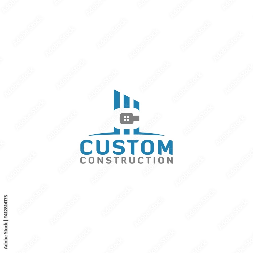 Custom Construction Logo Design Vector Custom Construction Logo Design Vector