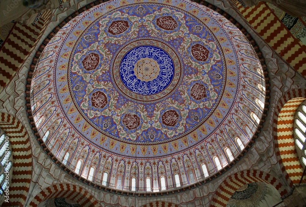 Impressive images from the interior of the mosque, which is the place of worship of the Islamic religion