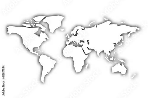 World map silhouette
