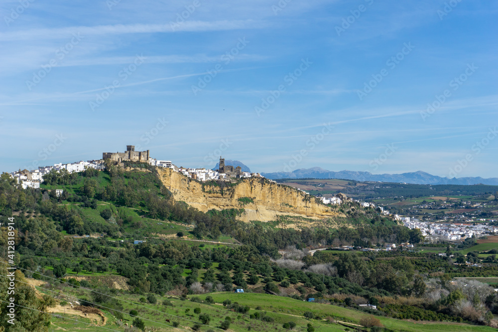 cityscape view of the Andalusian village of Arcos de la Frontera