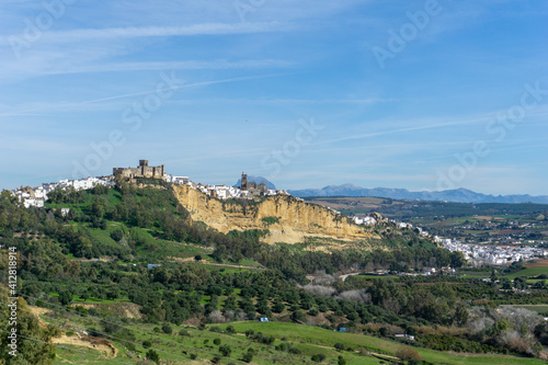 cityscape view of the Andalusian village of Arcos de la Frontera