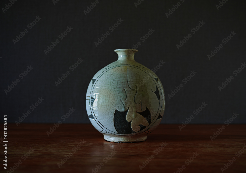 粉青沙器 花瓶 李朝 粉青沙器 花瓶 李朝