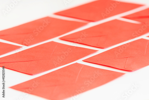 envelope letter red for special day