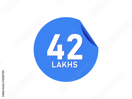 42 Lakhs texts on the blue sticker Free Download 42 Lakhs texts on the blue sticker - GFXLoad